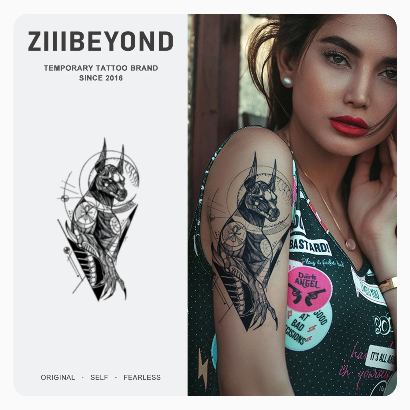 ZIIIBEYIND Anubis herbal floral tattoo sticker for arms, semi-permanent, waterproof, long-lasting, fruit juice style, cool
ZIIIBEYIND Anubis herbal floral tattoo sticker for arms, semi-permanent, waterproof, long-lasting, fruit juice style, cool