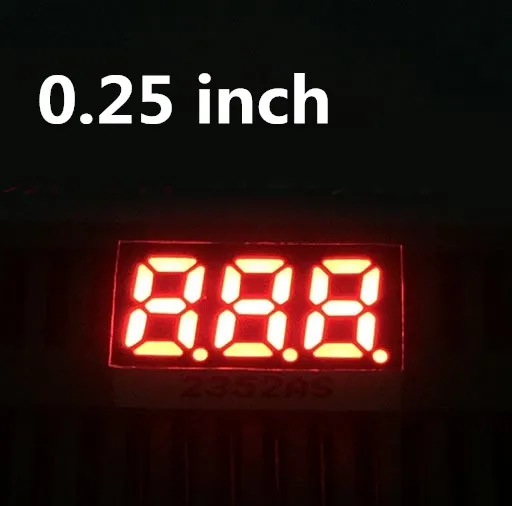 20PCS 0.25 inch RED/Blue/GREEN/WHITE 7 Segment display 0.25" LED Display 3 Bit Digital Tube Series Voltage Panel
20PCS 0.25 inch RED/Blue/GREEN/WHITE 7 Segment display 0.25" LED Display 3 Bit Digital Tube Series Voltage Panel