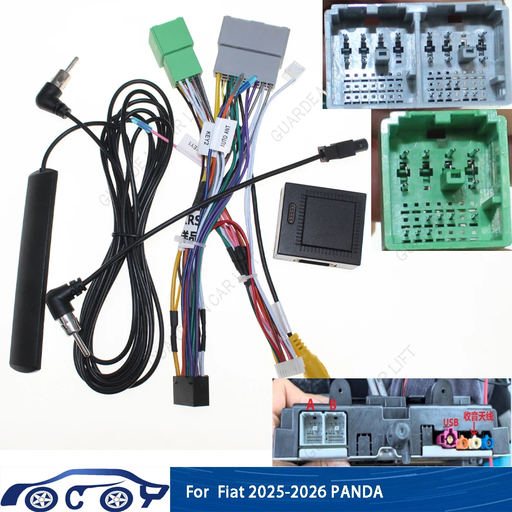 Car Radio Wiring Cable For Fiat Panda 2025 16Pin Harness Adapter With CANBUS Box 2DIN Head Unit Stereo Plug Android navigation
Car Radio Wiring Cable For Fiat Panda 2025 16Pin Harness Adapter With CANBUS Box 2DIN Head Unit Stereo Plug Android navigation