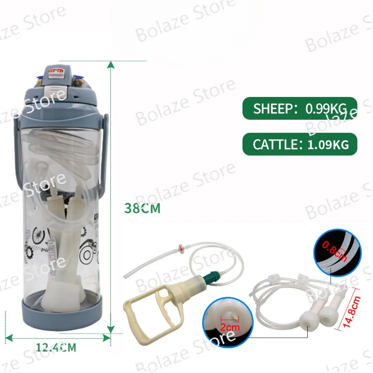 Portable manual milking machine Sheep goat cow manual milking machine blue gray
Portable manual milking machine Sheep goat cow manual milking machine blue gray