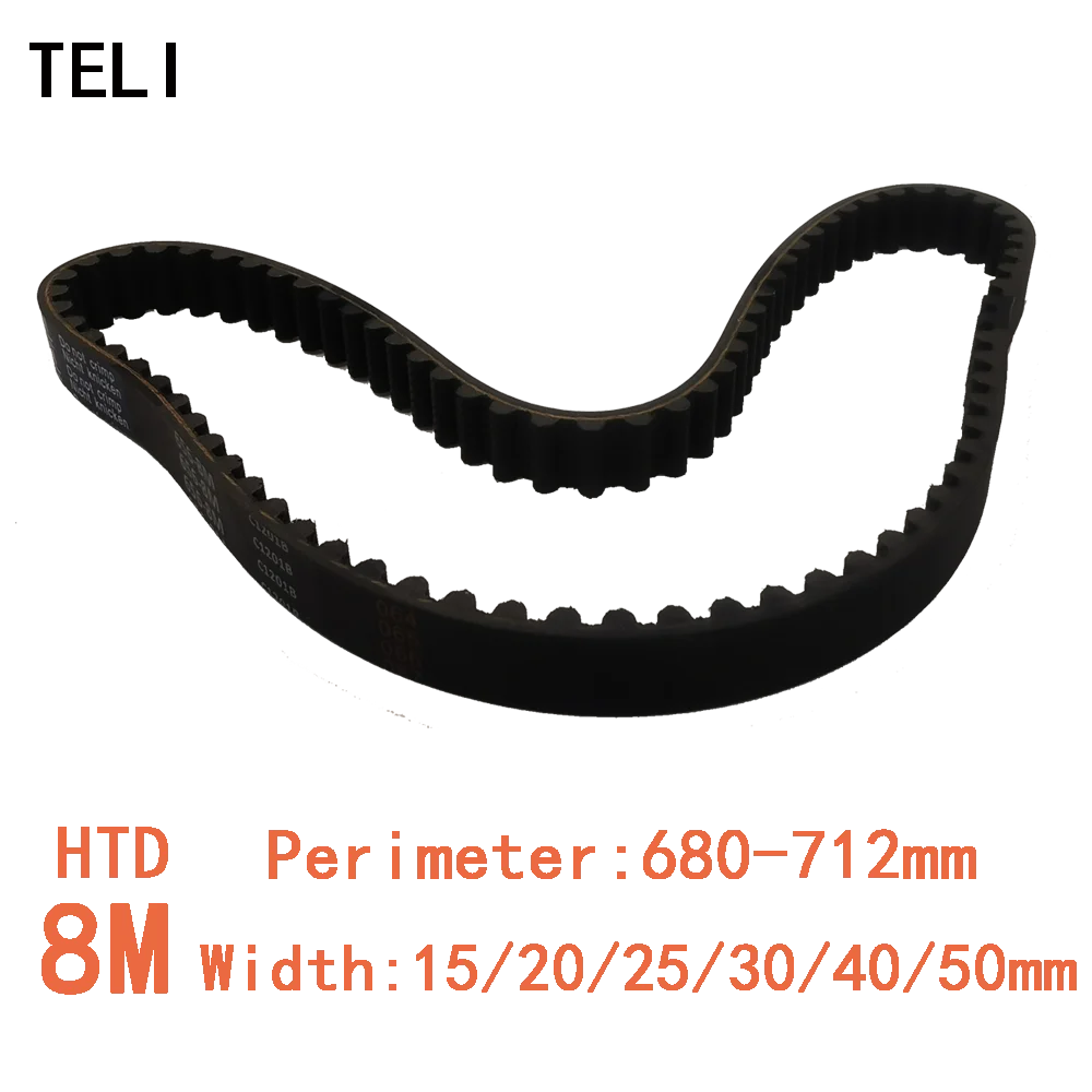 HTD 8M High-Quality Rubber Timing Belt Perimeter 680mm--712mm Belt Width15mm/20mm/25mm/30mm/40mm/50mm
HTD 8M High-Quality Rubber Timing Belt Perimeter 680mm--712mm Belt Width15mm/20mm/25mm/30mm/40mm/50mm