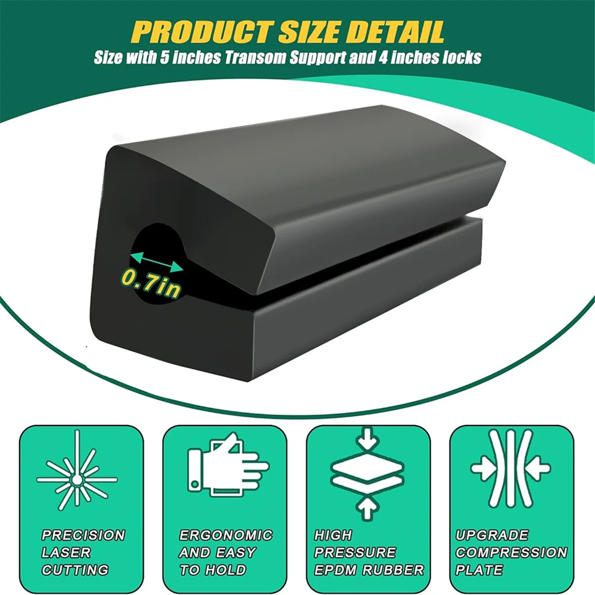 A002 2 Pack Transom Protector for Outboard Motors, Universal Boat Motor Support, Rubber Boat Motor Engine Support
A002 2 Pack Transom Protector for Outboard Motors, Universal Boat Motor Support, Rubber Boat Motor Engine Support