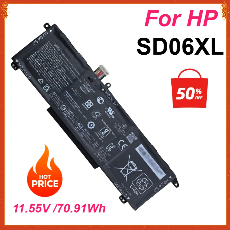 New SD06XL Laptop Battery for 2020 HP Omen 15 15-ek0000 OMEN Laptop 15-ek Series HSTNN-DB9U L84392-005 L84356-2C1 TPN-Q236/Q238
New SD06XL Laptop Battery for 2020 HP Omen 15 15-ek0000 OMEN Laptop 15-ek Series HSTNN-DB9U L84392-005 L84356-2C1 TPN-Q236/Q238