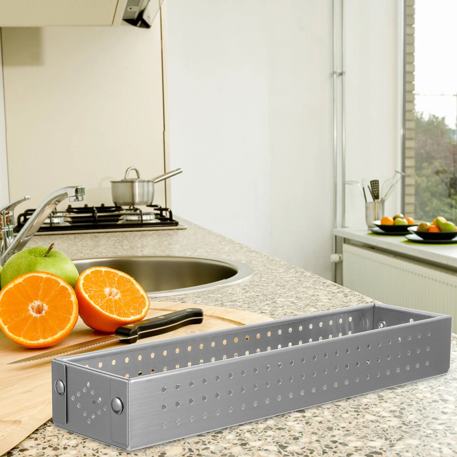 Utensil Holder Stainless Steel Chopsticks Container With Drain Holes Tableware Storage Container Cutlery Drying Box
Utensil Holder Stainless Steel Chopsticks Container With Drain Holes Tableware Storage Container Cutlery Drying Box