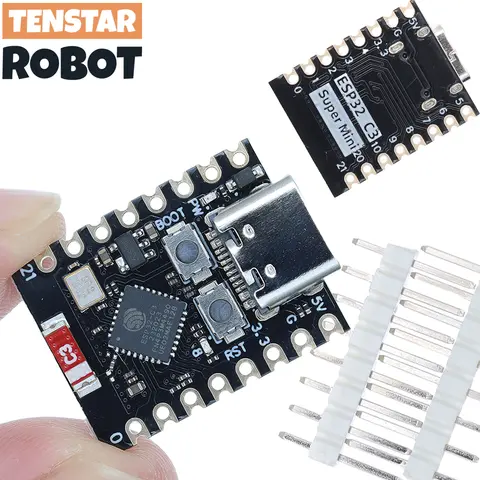 لوحة تطوير TENSTAR ROBOT ESP32-C3 ESP32 C3 SuperMini WiFi Bluetooth