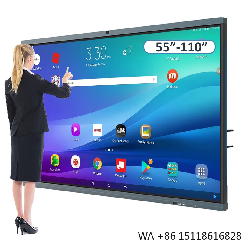 65/75/86/100/110 Inches Finger Multi Touch Screen Lcd Classroom Interactive Board Digital Smart Interactive Whiteboard
65/75/86/100/110 Inches Finger Multi Touch Screen Lcd Classroom Interactive Board Digital Smart Interactive Whiteboard
