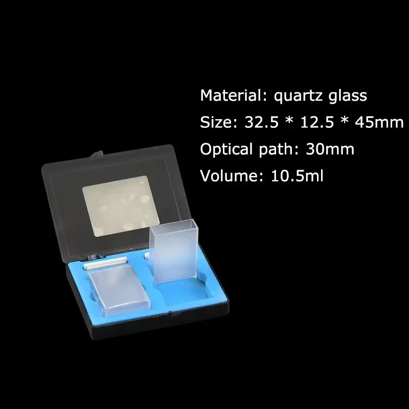 2Pcs 30mm Path Length JGS1 Quartz Cuvette Cell With Lid For Spectrophotometers 10.5ml Quartz tube
2Pcs 30mm Path Length JGS1 Quartz Cuvette Cell With Lid For Spectrophotometers 10.5ml Quartz tube