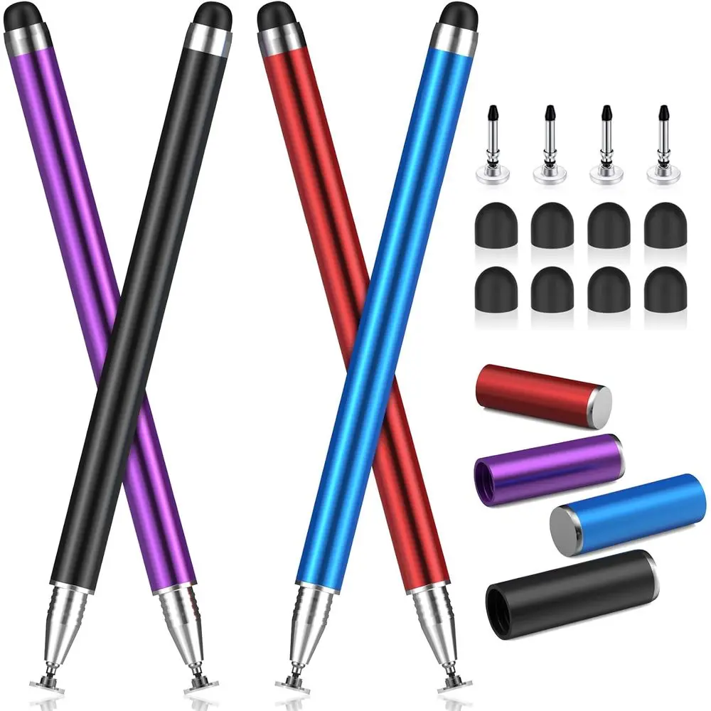 4-Piece Sensitive & Precise Stylus Pens Set for iPad, iPhone, Android Tablets and All Touchscreen Devices (4 Styluses + 12 Repla
4-Piece Sensitive & Precise Stylus Pens Set for iPad, iPhone, Android Tablets and All Touchscreen Devices (4 Styluses + 12 Repla