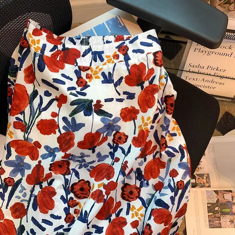 Vintage Oil Painting Midi Skirt Women Summer Flared A Line Skirt High Waist Floral Print Elegant Boho Chic Party OfficeDailyWear
Vintage Oil Painting Midi Skirt Women Summer Flared A Line Skirt High Waist Floral Print Elegant Boho Chic Party OfficeDailyWear
