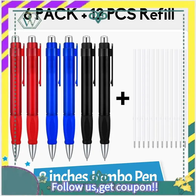 НОВЫЕ 6- шт. большие ручки Jumbo Pen оптом со стержнями Очень большие шариковые ручки с черными чернилами Жирные ручки Гигантская ручка большого размера Выдвижная
НОВЫЕ 6- шт. большие ручки Jumbo Pen оптом со стержнями Очень большие шариковые ручки с черными чернилами Жирные ручки Гигантская ручка большого размера Выдвижная