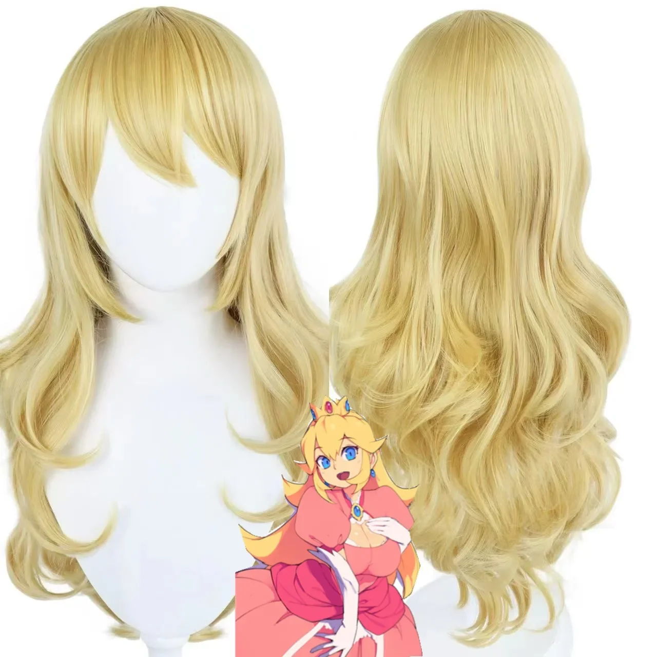 Long Wavy Curly Cosplay Party Wig Anime Blonde Yellow Costume Synthetic Hair Party Long Wavy Blonde Wigs
Long Wavy Curly Cosplay Party Wig Anime Blonde Yellow Costume Synthetic Hair Party Long Wavy Blonde Wigs