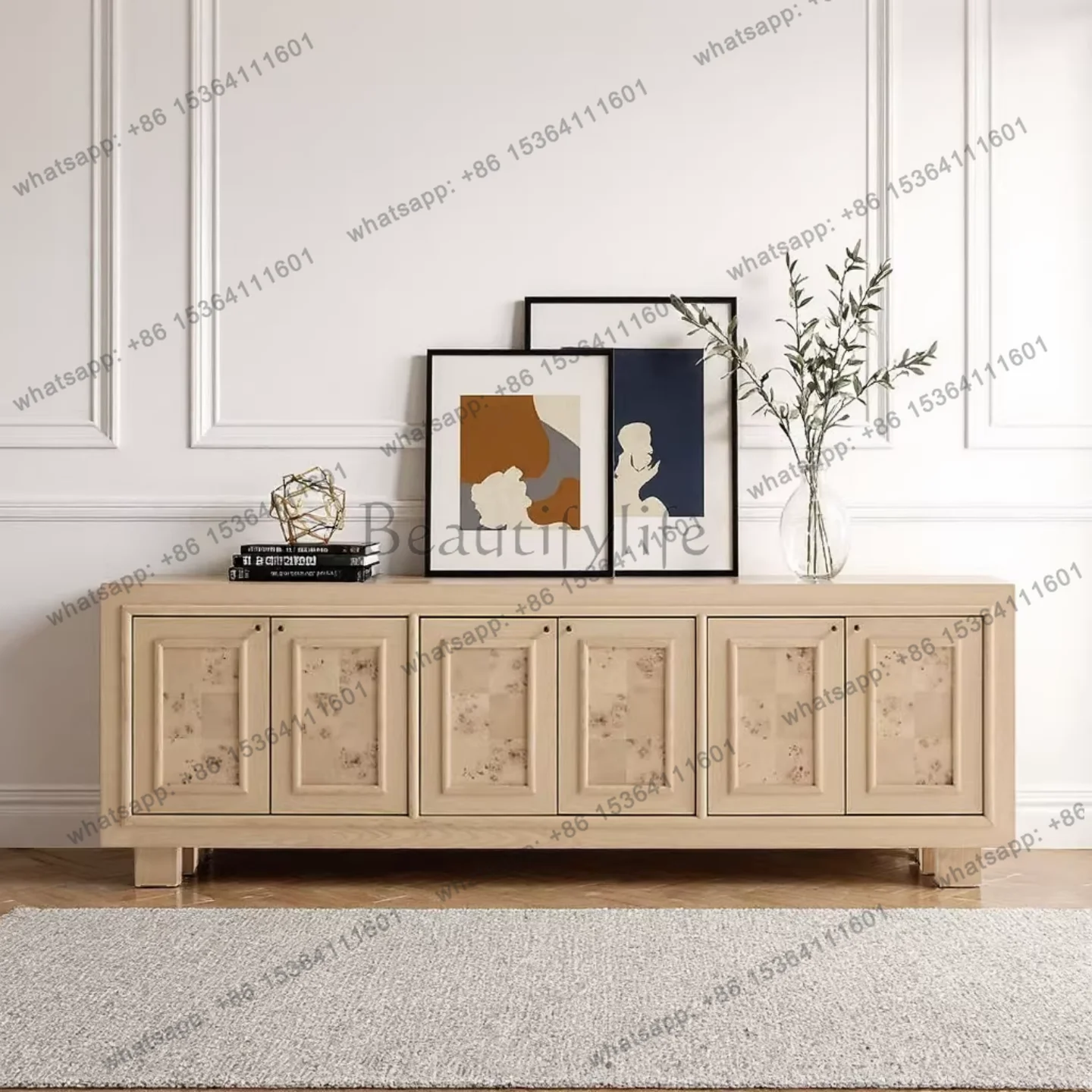 Medieval solid wood dining side cabinet, living room small apartment storage cabinet
Medieval solid wood dining side cabinet, living room small apartment storage cabinet
