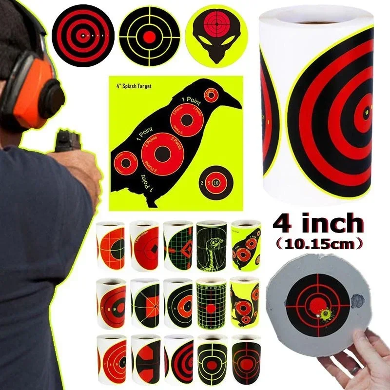 24 Type Target Stickers 7.50cm Self-Adhesive Splatter 100/200pcs Impact Splash Reactive Shooting Roll
24 Type Target Stickers 7.50cm Self-Adhesive Splatter 100/200pcs Impact Splash Reactive Shooting Roll