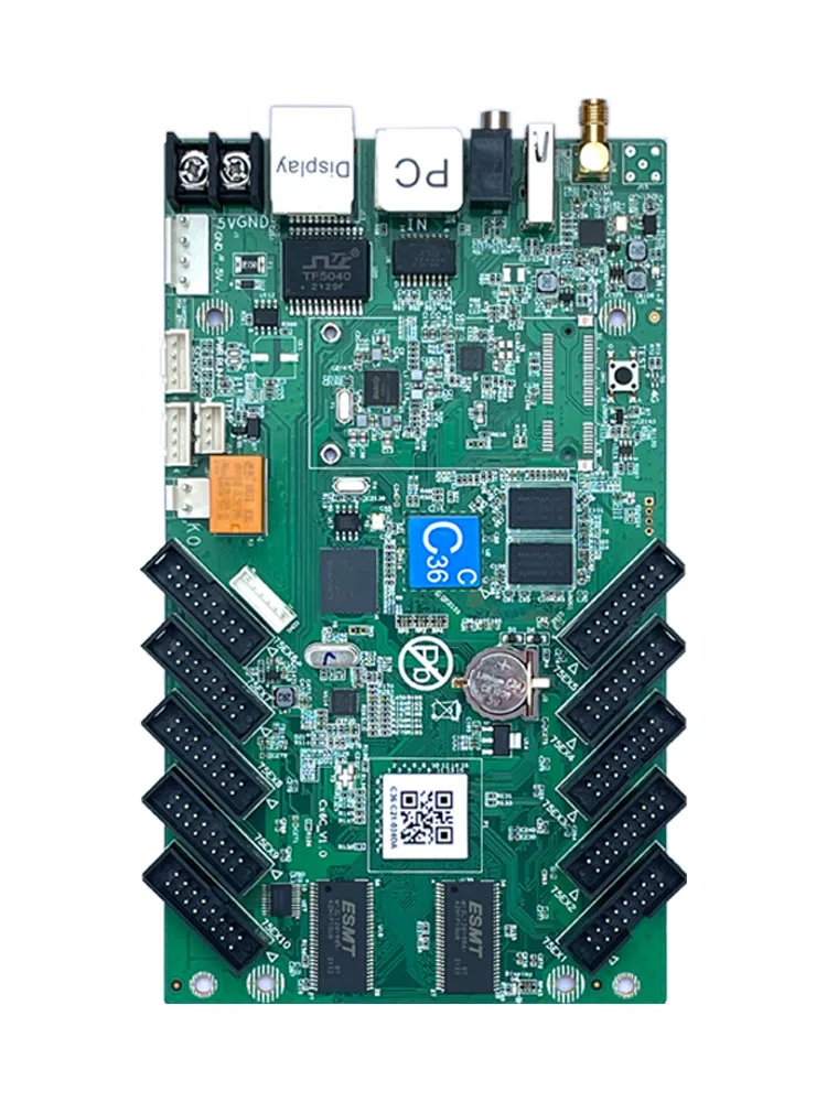 HD-C36 C36C of Asynch Full Color LED Screen Wi-Fi Control Card Support Widest 8192 Highest 1024 and Mobile App Control
HD-C36 C36C of Asynch Full Color LED Screen Wi-Fi Control Card Support Widest 8192 Highest 1024 and Mobile App Control