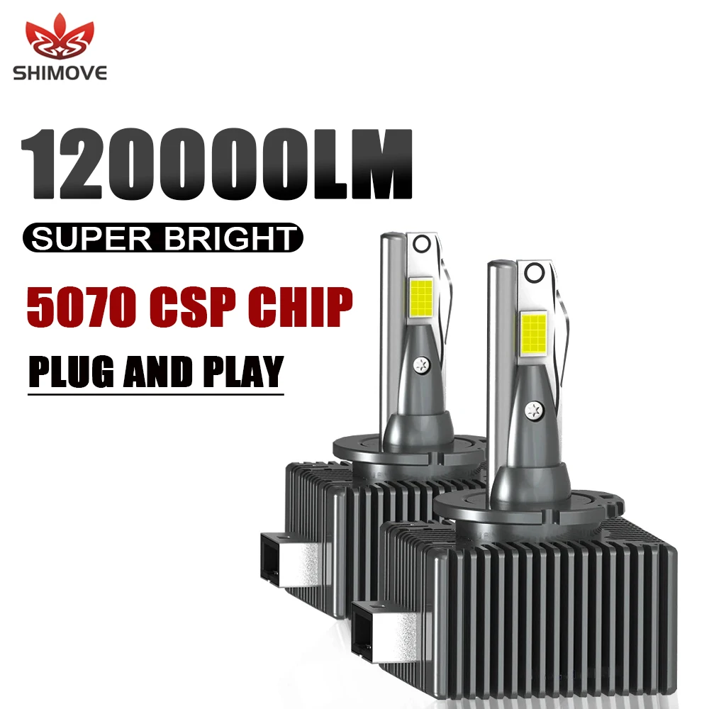 LED Headlight Bulb HID D1S D3S D1R D2S D2R D3R D4S D4R D8S 120000LM 5070 CSP Chip Auto Lamp Plug&Play Xenon Replacement Light
LED Headlight Bulb HID D1S D3S D1R D2S D2R D3R D4S D4R D8S 120000LM 5070 CSP Chip Auto Lamp Plug&Play Xenon Replacement Light