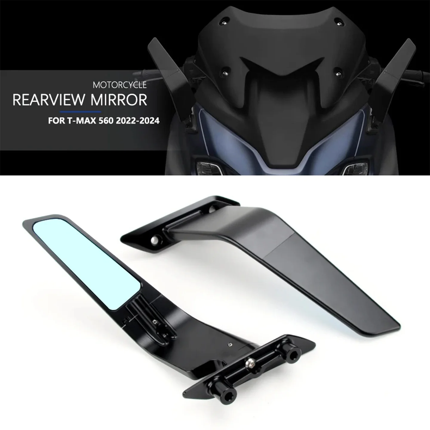 New Motorcycle Rear View Mirrors For YAMAHA T-MAX560 T-MAX 560 TMAX560 Adjustable Aluminum Mirror Accessories TMAX 560 2022-2024
New Motorcycle Rear View Mirrors For YAMAHA T-MAX560 T-MAX 560 TMAX560 Adjustable Aluminum Mirror Accessories TMAX 560 2022-2024