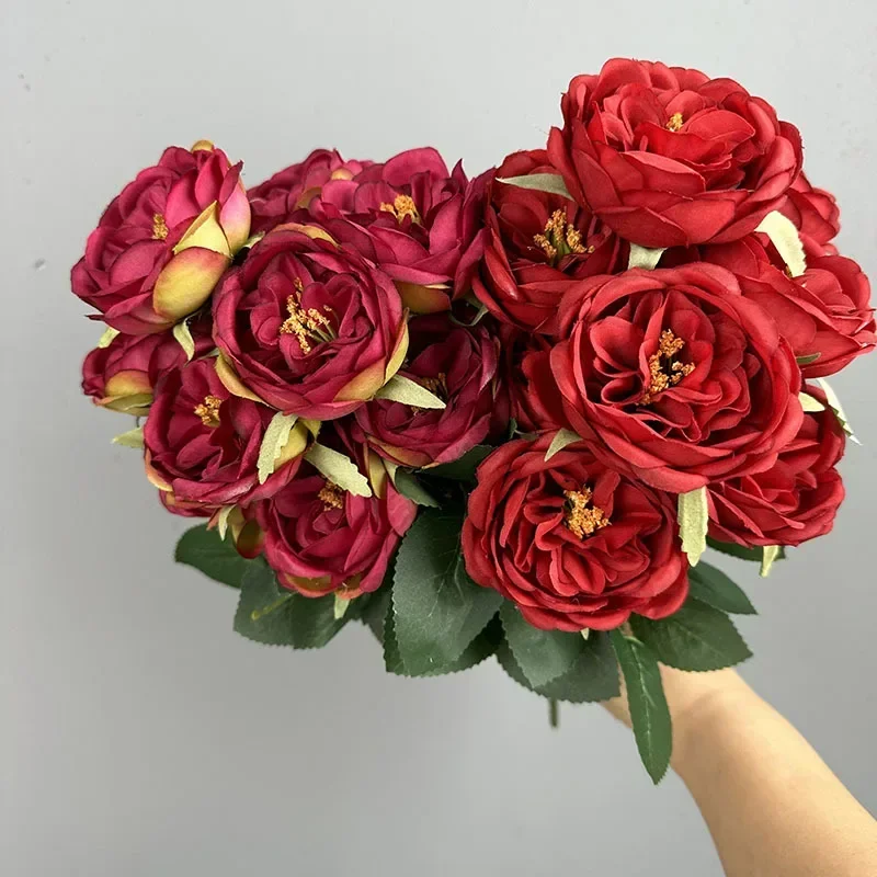 Simulation Flowers Silk Austin Roses Bouquet Wedding Decorative Artificial Rose Pink 12 Heads Rose Auditorium Decoration
Simulation Flowers Silk Austin Roses Bouquet Wedding Decorative Artificial Rose Pink 12 Heads Rose Auditorium Decoration