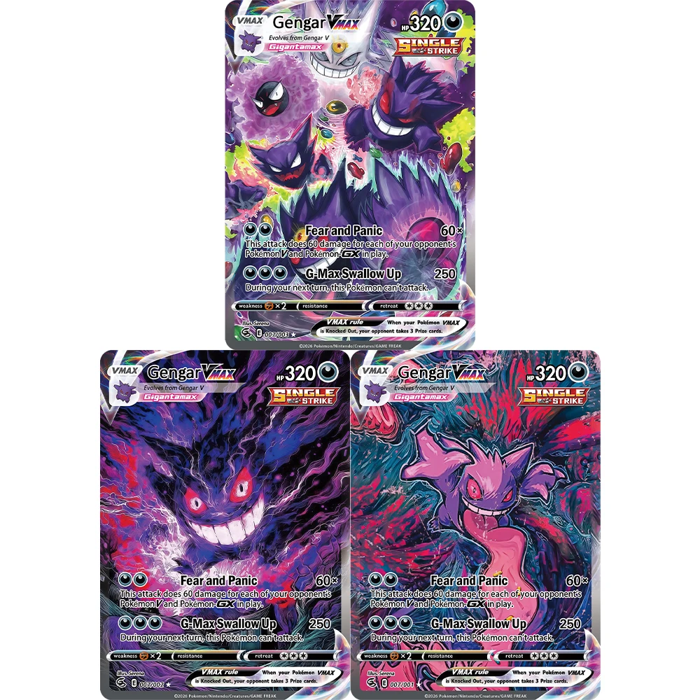 PKM Card PTCG Card Gengar Vmax Evolves From Gengar V Gigantamax Cards DIY Custom Collectible Anime Game Cards with Foil
PKM Card PTCG Card Gengar Vmax Evolves From Gengar V Gigantamax Cards DIY Custom Collectible Anime Game Cards with Foil