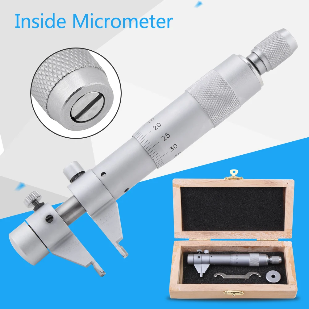 1PC Inside Micrometer Hole Bore Internal Diameter Gage Gauge 5‑30mm Range 0.01mm Accuracy
1PC Inside Micrometer Hole Bore Internal Diameter Gage Gauge 5‑30mm Range 0.01mm Accuracy
