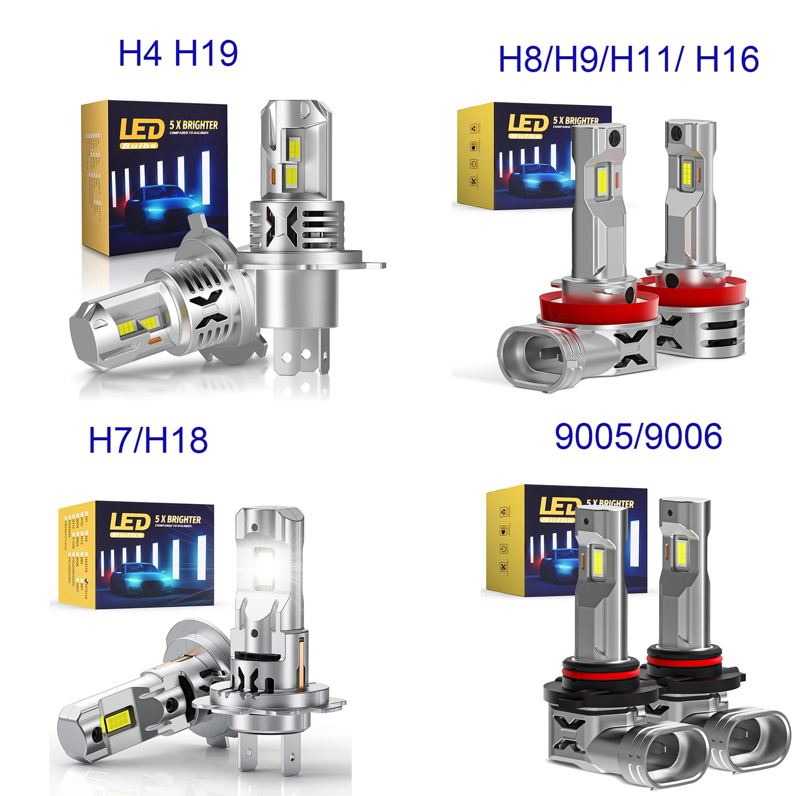 MICTUNING 8000LM 6000K LED Headlight Light Bulbs, Super Bright Fog Light Bulb H4 H19 H8 H9 H11 H16 H7 H18 9005 9006 Headlamp 
MICTUNING 8000LM 6000K LED Headlight Light Bulbs, Super Bright Fog Light Bulb H4 H19 H8 H9 H11 H16 H7 H18 9005 9006 Headlamp