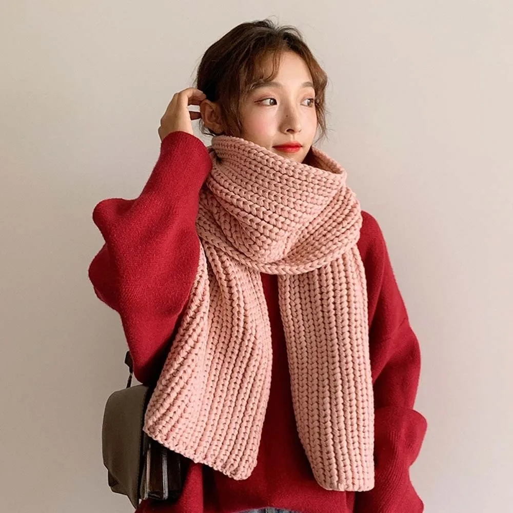 Gifts Acrylic Fibers Knitting Wool Scarf Spandex Polyester Long Thickened Neckscarf Soft Cold-proof Winter Warmer Scarf Outdoor
Gifts Acrylic Fibers Knitting Wool Scarf Spandex Polyester Long Thickened Neckscarf Soft Cold-proof Winter Warmer Scarf Outdoor