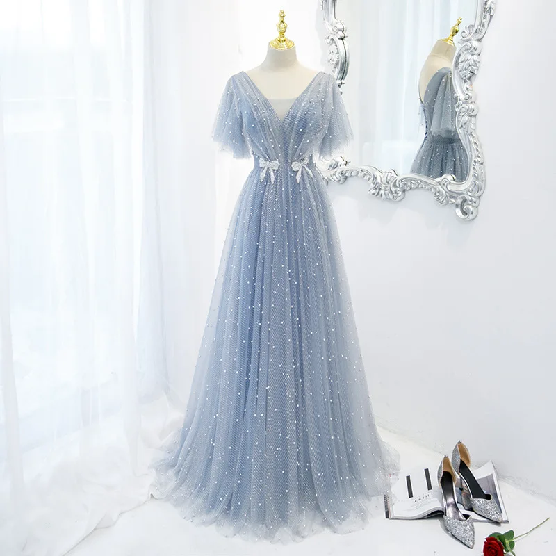 Ele Long V-Ne Evening Gown Women's Spring Festival Host Slimming Fairy T Ball Gown New Arrival 2024
Ele Long V-Ne Evening Gown Women's Spring Festival Host Slimming Fairy T Ball Gown New Arrival 2024