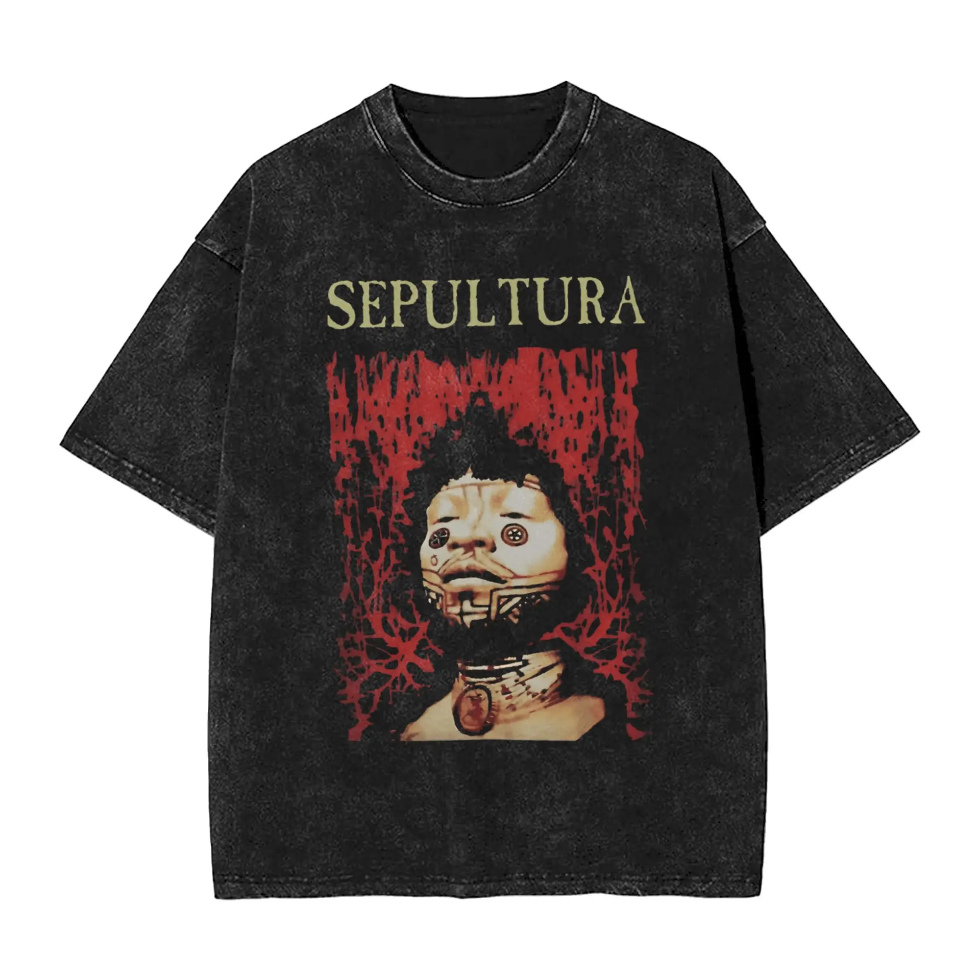 Мужская стираная футболка Sepultura Roots, хлопковые футболки в уличном стиле, летняя модная крутая футболка с круглым вырезом, свободная одежда больших размеров
Мужская стираная футболка Sepultura Roots, хлопковые футболки в уличном стиле, летняя модная крутая футболка с круглым вырезом, свободная одежда больших размеров