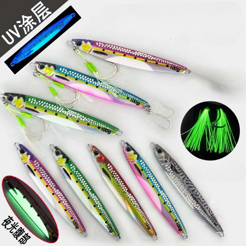 Slow Falling JIg Lures Fishing UV Jig 3D Print Angler 40g 60g 80g 120g 150g 200g Metal Hard Bait Sinking Jigging Pesca Bait
Slow Falling JIg Lures Fishing UV Jig 3D Print Angler 40g 60g 80g 120g 150g 200g Metal Hard Bait Sinking Jigging Pesca Bait