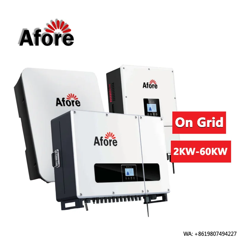 Afore Pure Sine Wave Singles Phase 3Kw 5Kw 6Kw Hybrid Solar Inverter With Mppt for Low Voltage Battery
Afore Pure Sine Wave Singles Phase 3Kw 5Kw 6Kw Hybrid Solar Inverter With Mppt for Low Voltage Battery