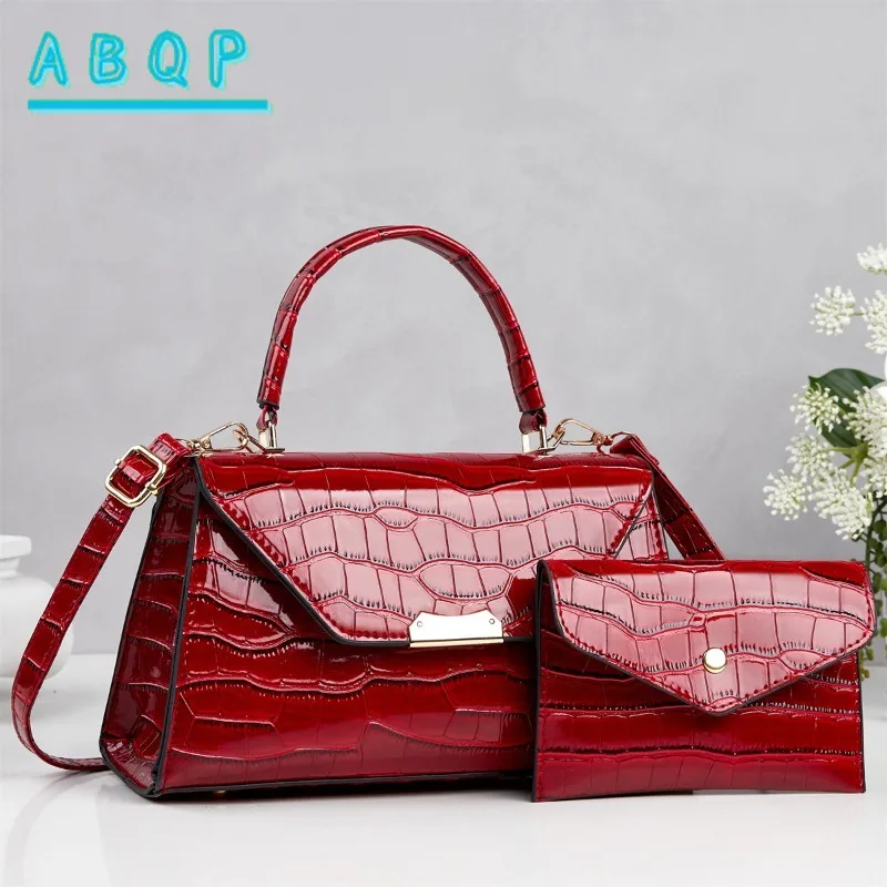 Women's Handbag Luxury Brand Bright Leather Personalized Fashion Women's Shoulder Messenger Bag 2-piece Casual Women's Bag
Women's Handbag Luxury Brand Bright Leather Personalized Fashion Women's Shoulder Messenger Bag 2-piece Casual Women's Bag