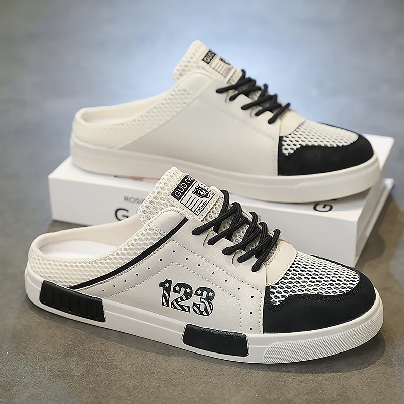 Men's Summer Oversized Mesh Half Slippers Lazy Shoes High Quality Outdoor Casual Shoes Sports Fashion Hollow Breathable Sandals
Men's Summer Oversized Mesh Half Slippers Lazy Shoes High Quality Outdoor Casual Shoes Sports Fashion Hollow Breathable Sandals