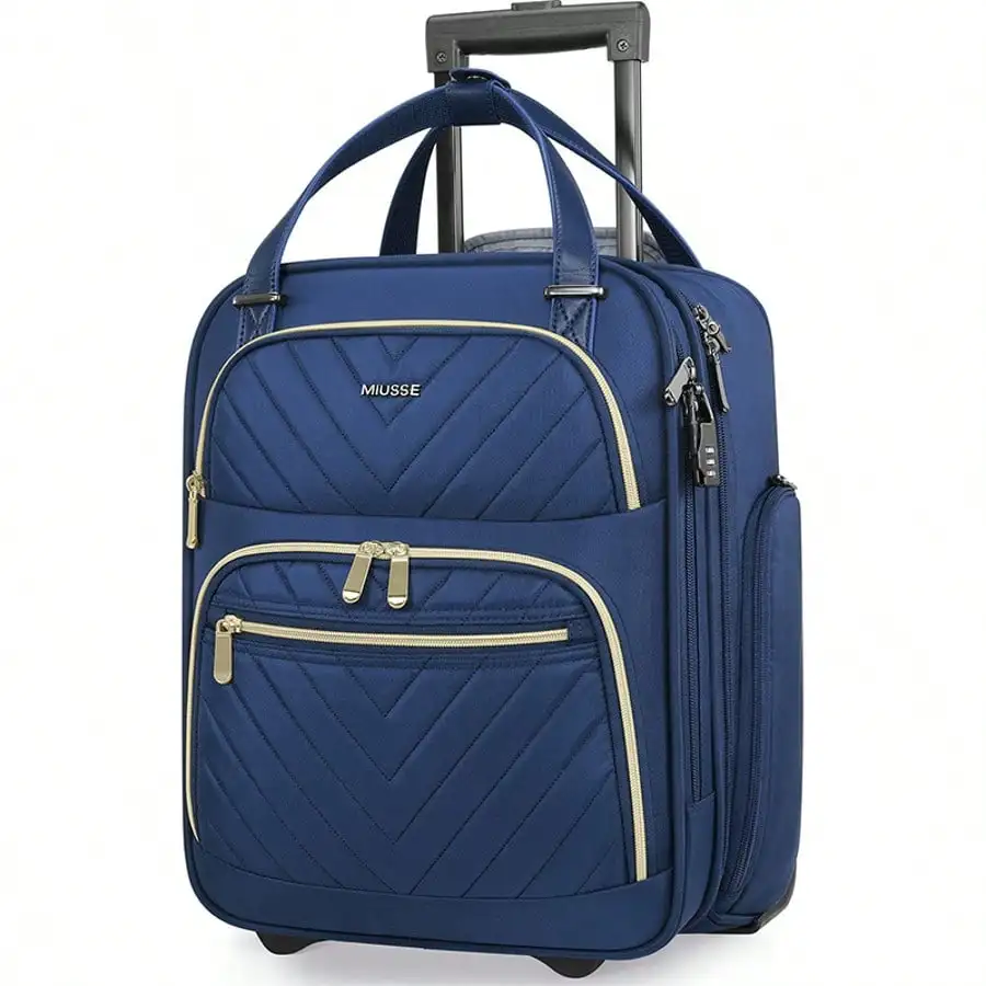Carry-On Underseat 16-Inch Luggage With Wheels, Softside Rolling Carry-On, Lightweight Travel Suitcase For Men Women, Personal Item Rolling Travel Bag Luggage Case Trolley Suitcase Spinner Suitcase Travel Luggage Suitcase Luggage Carry-On Suitcase Travel
Carry-On Underseat 16-Inch Luggage With Wheels, Softside Rolling Carry-On, Lightweight Travel Suitcase For Men Women, Personal Item Rolling Travel Bag Luggage Case Trolley Suitcase Spinner Suitcase Travel Luggage Suitcase Luggage Carry-On Suitcase Travel