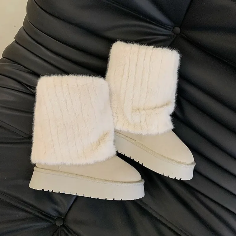 2024 new style slip-on women's boots winter round toe solid color suede plush boots warm mid-heel waterproof casual snow boots
2024 new style slip-on women's boots winter round toe solid color suede plush boots warm mid-heel waterproof casual snow boots
