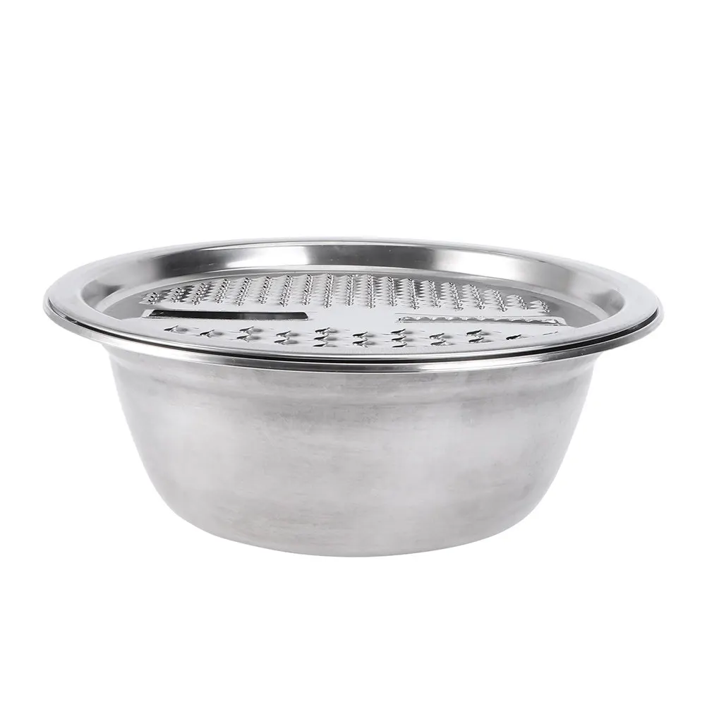 1Set Stainless Steel Multipurpose Washing Basin Grater Slicer for Carrots Potatoes Cucumbers Beetroots Kitchen Essential
1Set Stainless Steel Multipurpose Washing Basin Grater Slicer for Carrots Potatoes Cucumbers Beetroots Kitchen Essential