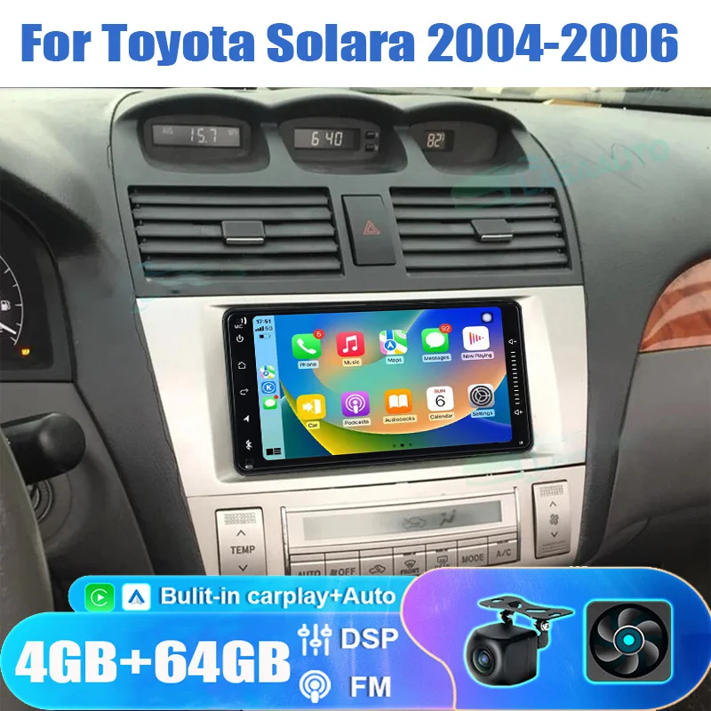7'' For Toyota Solara 2004-2006 Car Radio Head Unit Carplay Apple Android 13 Auto Intelligent System Multimedia Player GPS WIFI
7'' For Toyota Solara 2004-2006 Car Radio Head Unit Carplay Apple Android 13 Auto Intelligent System Multimedia Player GPS WIFI