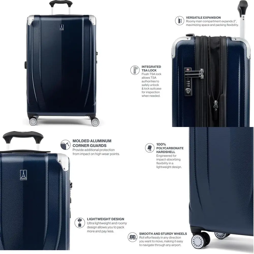 расширяемый багаж с твердым корпусом и 8 вращающимися колесами, легкий большой 28-дюймовый чемодан для путешествий 
расширяемый багаж с твердым корпусом и 8 вращающимися колесами, легкий большой 28-дюймовый чемодан для путешествий