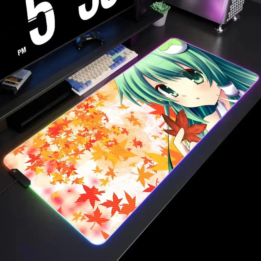 Коврик для мыши Sanae Kochiya, игровой RGB-коврик для стола, светодиодная подсветка, аксессуары для геймеров, большой коврик для мыши
Коврик для мыши Sanae Kochiya, игровой RGB-коврик для стола, светодиодная подсветка, аксессуары для геймеров, большой коврик для мыши