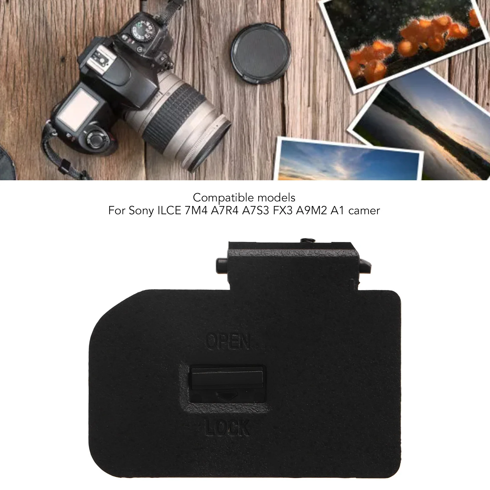 Battery Door Cover For Sony ILCE 7M4 A7R4 A7S3 FX3 A9M2 A1 Camera Replacement Repair Parts Camera Battery Cap Lid
Battery Door Cover For Sony ILCE 7M4 A7R4 A7S3 FX3 A9M2 A1 Camera Replacement Repair Parts Camera Battery Cap Lid