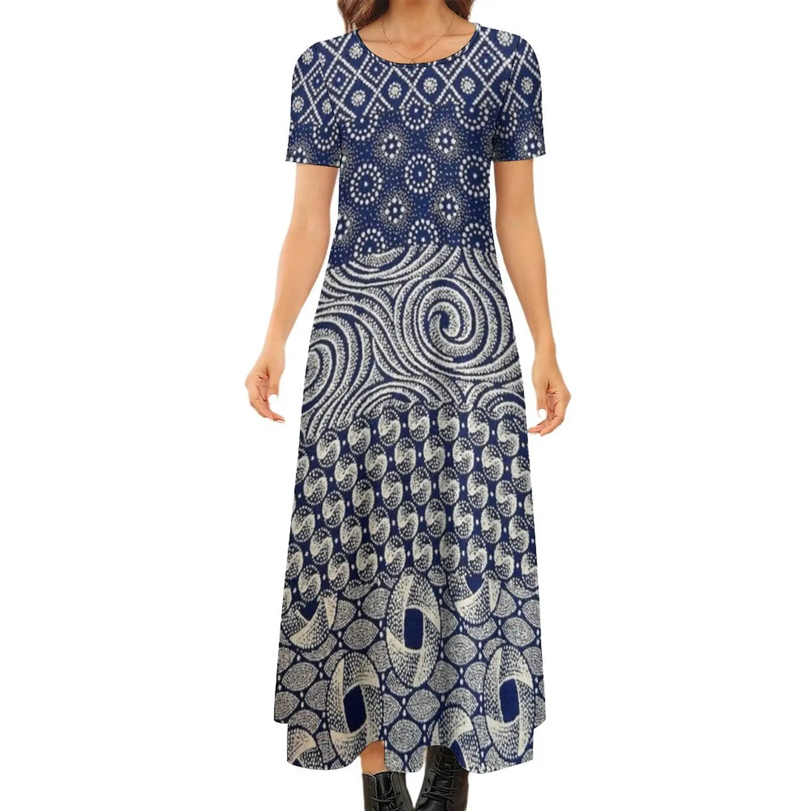Shweshwe Africa design Round Neck Short Sleeve Dress Woman clothing Dress for girls Dresses
Shweshwe Africa design Round Neck Short Sleeve Dress Woman clothing Dress for girls Dresses