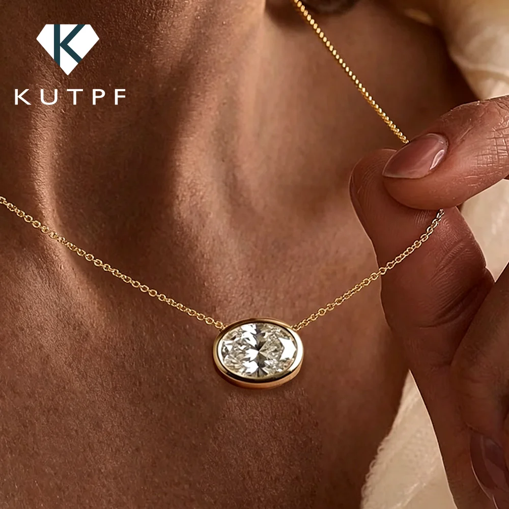 1.5carat Oval Cut Moissanite Pendant Necklace for Women S925 Silver East West Bezel Set Solitaire Lab Diamond Pendant with GRA
1.5carat Oval Cut Moissanite Pendant Necklace for Women S925 Silver East West Bezel Set Solitaire Lab Diamond Pendant with GRA