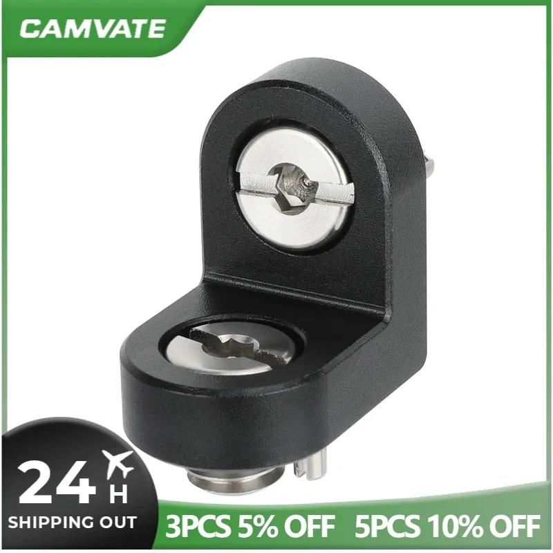 CAMVATE Camera Bolt-On Expansion Adapter1/4"-20 & 3/8"-16 Anti-Twist Accessory Mount (90-Degree) For Mount Arm
CAMVATE Camera Bolt-On Expansion Adapter1/4"-20 & 3/8"-16 Anti-Twist Accessory Mount (90-Degree) For Mount Arm