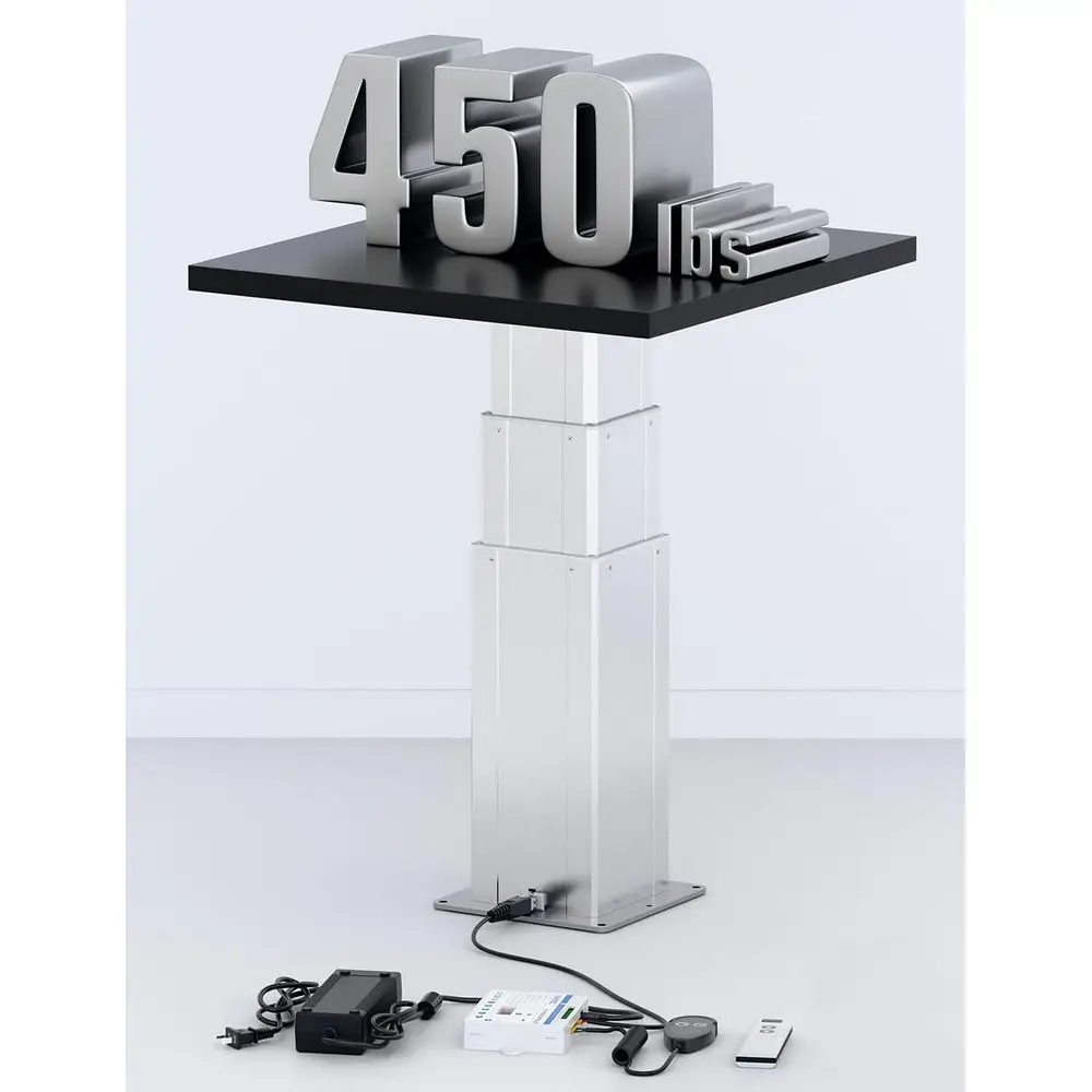 Electric Lit Table, Motorized Liting Column, Heavy Duty 450Lbs, 14.6" to 30.1" Height Adjustable Table Leg, RV Telescoping Litin
Electric Lit Table, Motorized Liting Column, Heavy Duty 450Lbs, 14.6" to 30.1" Height Adjustable Table Leg, RV Telescoping Litin