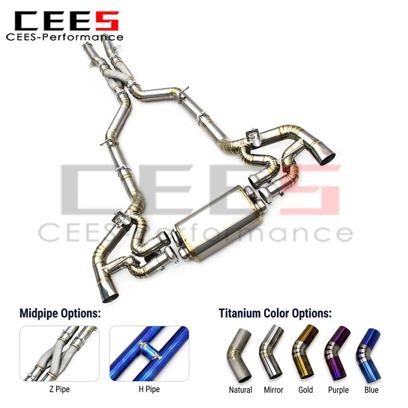 CEES OEM Valve Catback Exhaust With Z-pipe Design for Mercedes-Benz AMG GT/GTS C190 4.0T 2014-2023 Performance Exhaust Muffler
CEES OEM Valve Catback Exhaust With Z-pipe Design for Mercedes-Benz AMG GT/GTS C190 4.0T 2014-2023 Performance Exhaust Muffler