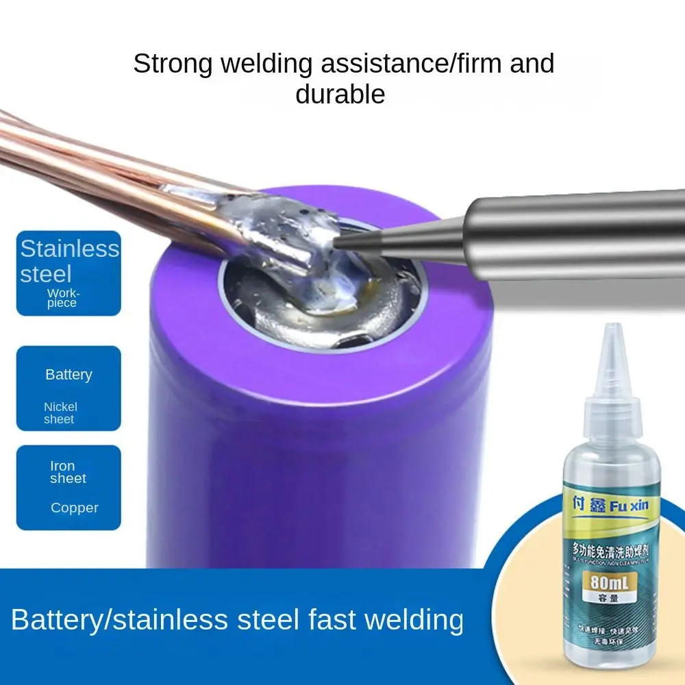 30ml 80ml Stainless Steel Flux Battery Electrode Soldering Quick Repair Clean Free Soldering Flux Strong Solder Flux
30ml 80ml Stainless Steel Flux Battery Electrode Soldering Quick Repair Clean Free Soldering Flux Strong Solder Flux