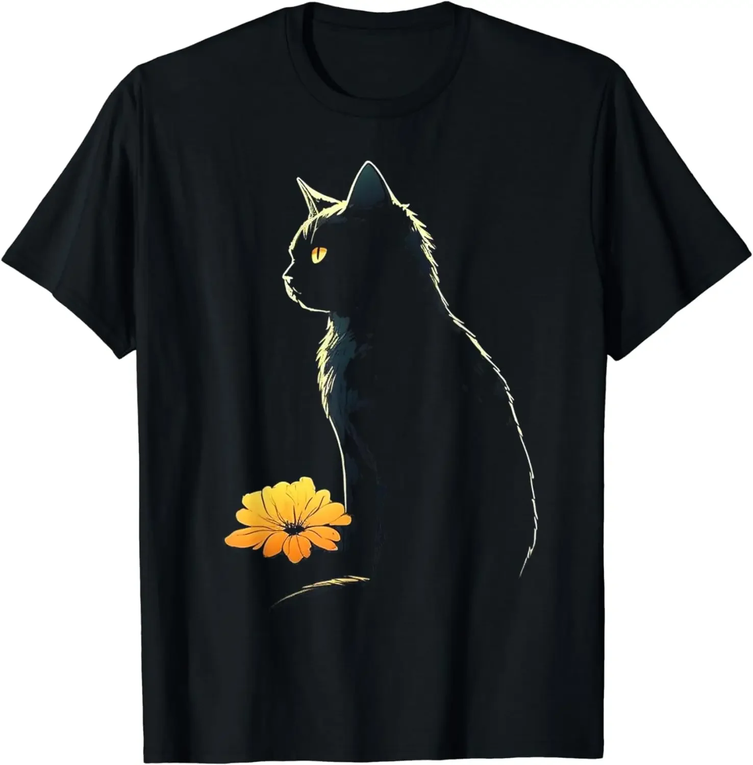 Cute Black Cat Floral T-Shirt for Men & Women | Summer Streetwear Short Sleeve Tee | Women's Clothing
Cute Black Cat Floral T-Shirt for Men & Women | Summer Streetwear Short Sleeve Tee | Women's Clothing