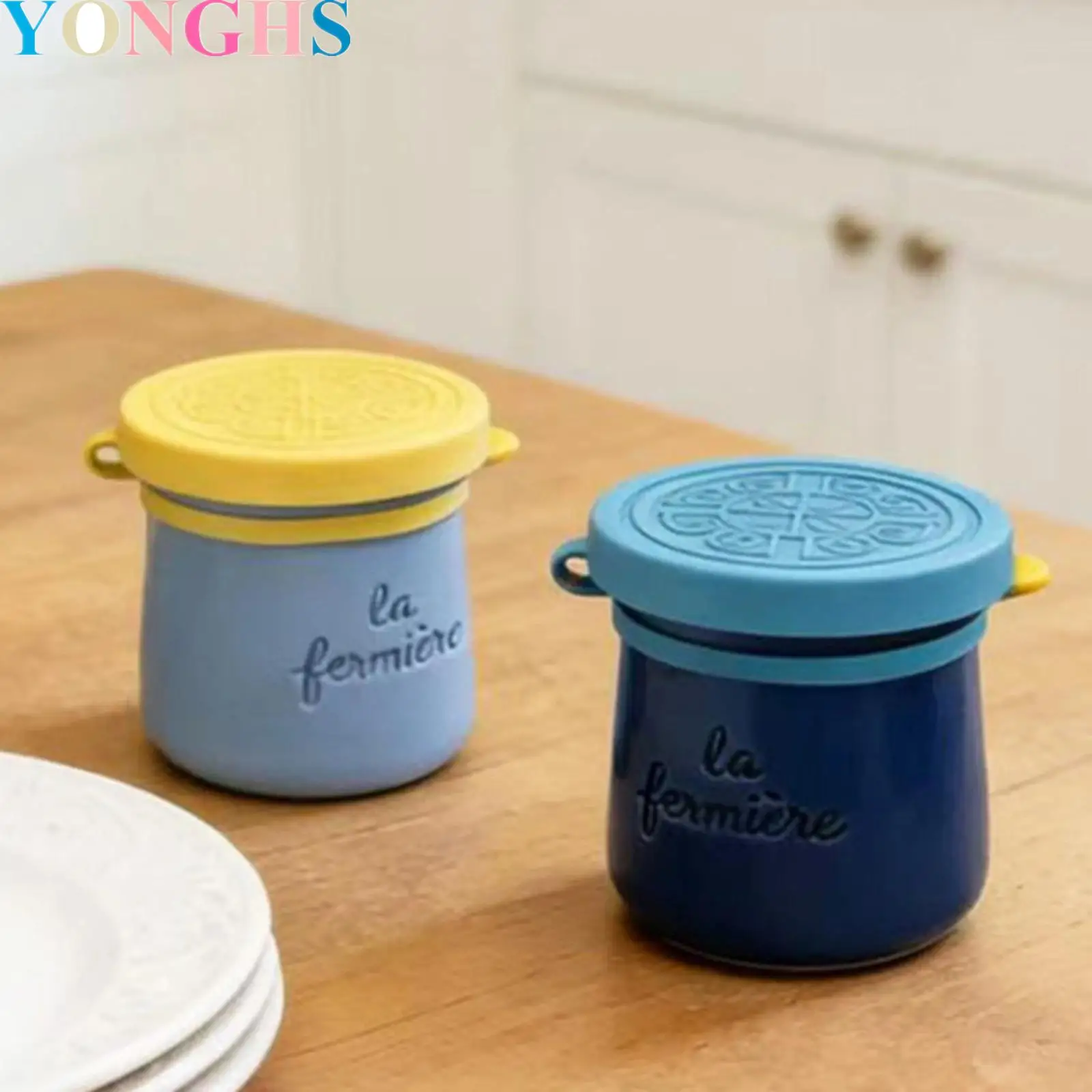 Silicone Yogurt Jar Lids with Innovative Handle Ring 6.3cm Diameter Sealed Glass Jar Covers Reusable Round Lids for Carafes Jars
Silicone Yogurt Jar Lids with Innovative Handle Ring 6.3cm Diameter Sealed Glass Jar Covers Reusable Round Lids for Carafes Jars