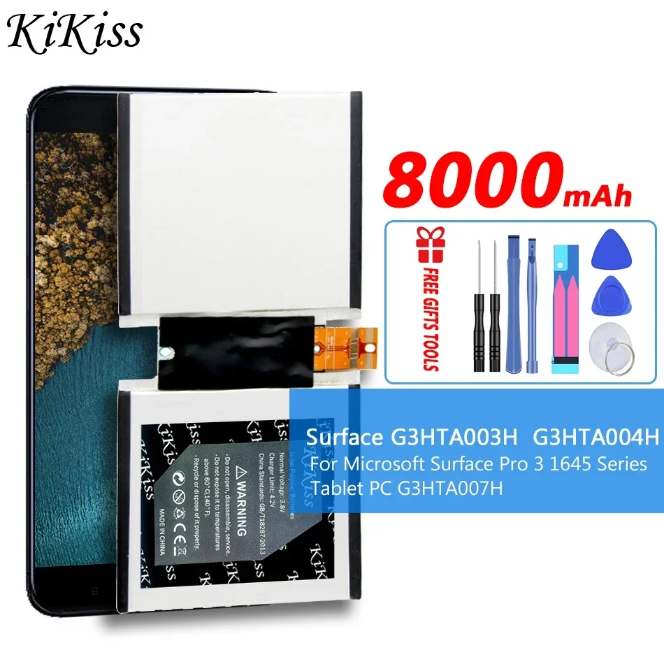 For Microsoft Surface 3 1645 1657 Series Tablet PC G3HTA007H Durable and Efficient Mobile Phone Battery 8000mAh
For Microsoft Surface 3 1645 1657 Series Tablet PC G3HTA007H Durable and Efficient Mobile Phone Battery 8000mAh
