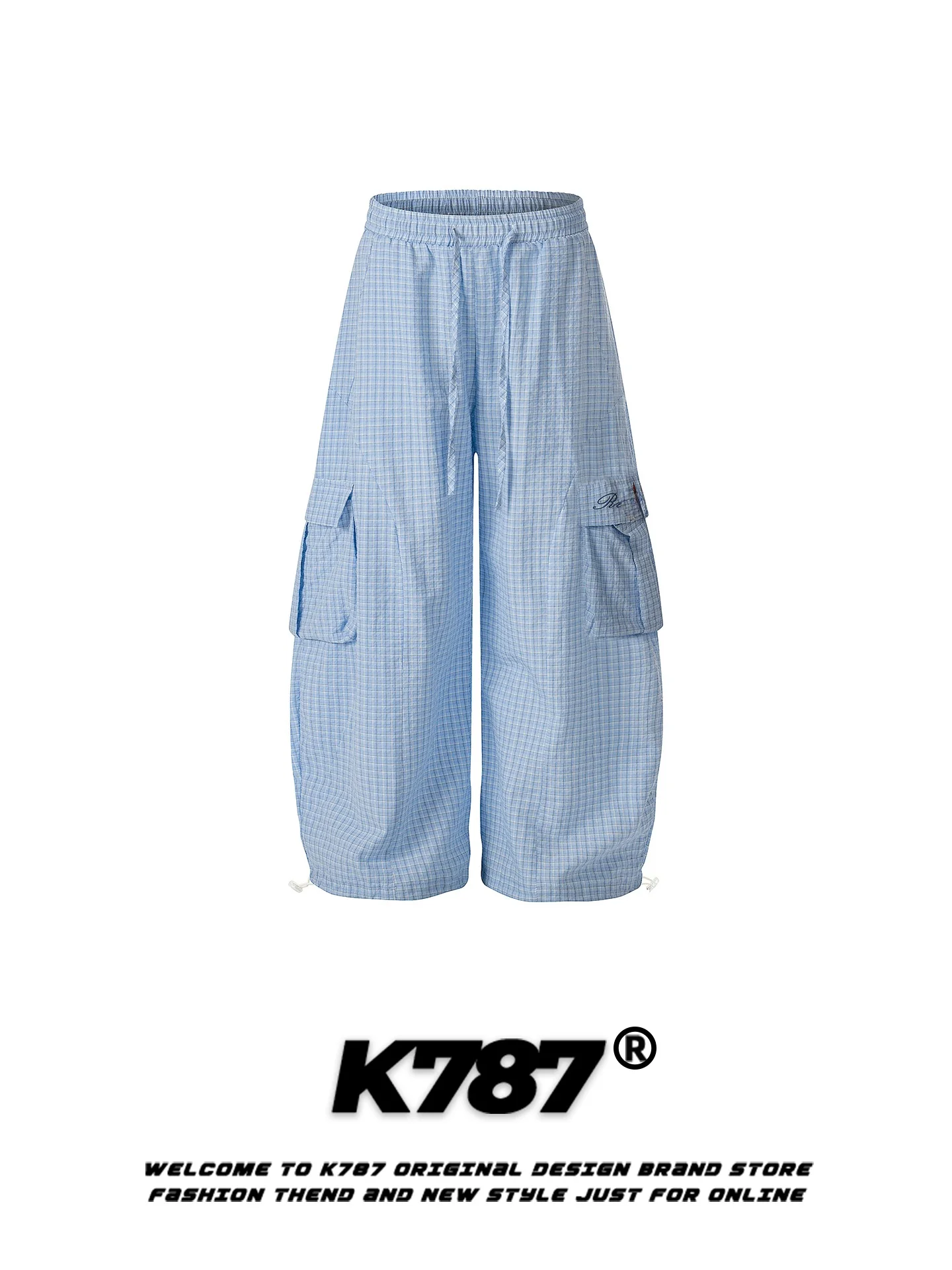 K787 American Retro High Waist Wide Leg Pants Men Women Loose Casual Trousers with Pockets No Ironing Required Cotton Blend
K787 American Retro High Waist Wide Leg Pants Men Women Loose Casual Trousers with Pockets No Ironing Required Cotton Blend