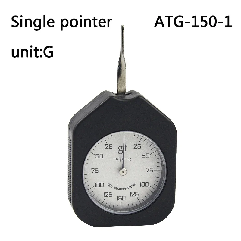 ATG-150-1 Tensiometer Dial Tension Meter Analog Force Gauge Double Pointer Force Tools 150g
ATG-150-1 Tensiometer Dial Tension Meter Analog Force Gauge Double Pointer Force Tools 150g