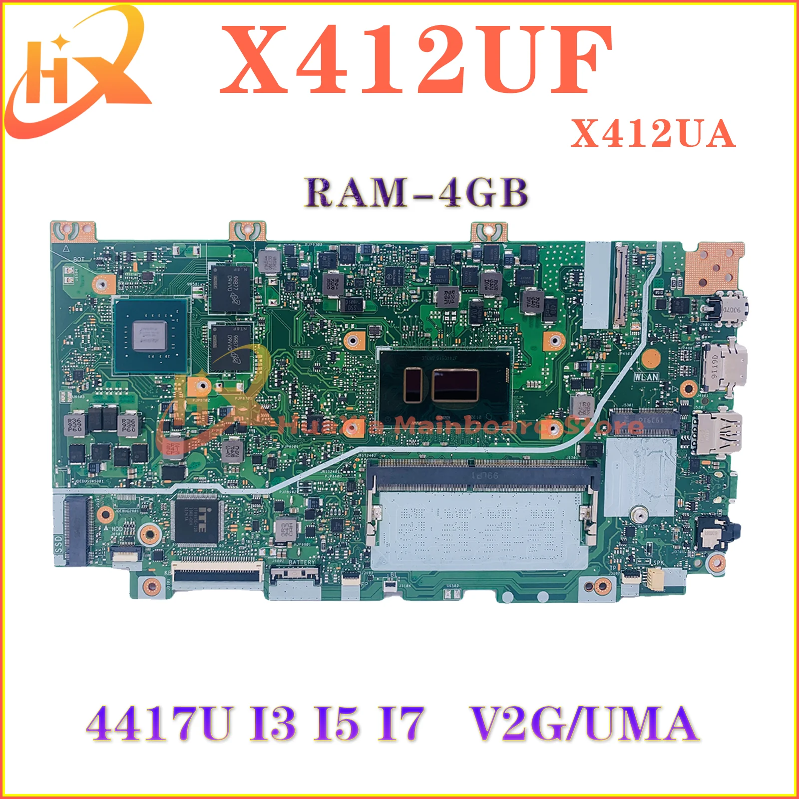 KEFU Mainboard For ASUS X412UF For ASUS X412UA X412U X412UB F412U J412U A412U Laptop Motherboard I5 I7 7th/8th Gen 4G/RAM
KEFU Mainboard For ASUS X412UF For ASUS X412UA X412U X412UB F412U J412U A412U Laptop Motherboard I5 I7 7th/8th Gen 4G/RAM